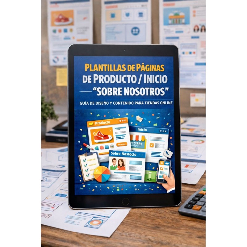Plantillas de páginas de producto / inicio / “Sobre nosotros”